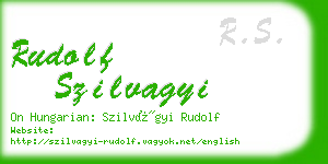 rudolf szilvagyi business card